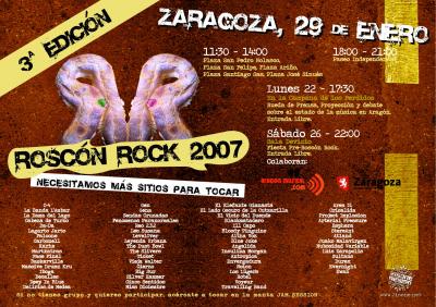 ROSCON ROCK 2007: Compartiremos Manta con Crisalida!!